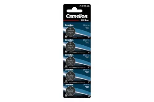 Элемент питания литиевый CR CR2016 BL-5 (блист.5шт) Camelion 1593