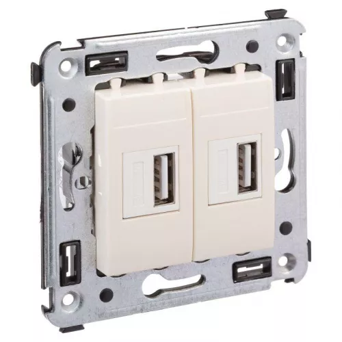 Устройство зарядное USB СП Avanti "Ванильная дымка" DKC 4405543 фото 2