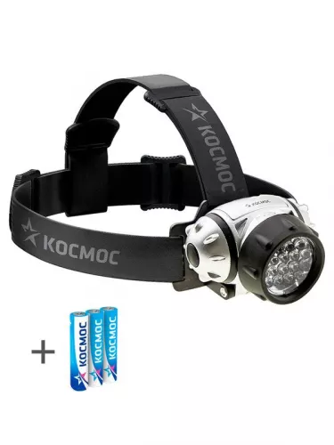 Фонарь H14LED 14хLED 3хAAA (R03) налобный Космос KOC-H14-LED