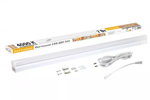 Светильник LED ДПО 2001 7 Вт, 4000К, IP40, Народный
