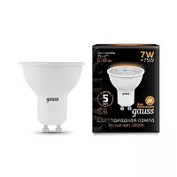 Лампа светодиодная Black MR16 GU10 7Вт 3000К 1/10/100 Gauss 101506107