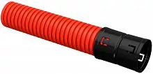 Труба гофрированная двустенная ПНД d63мм красн. (уп.100м) IEK CTG12-063-K04-100-R