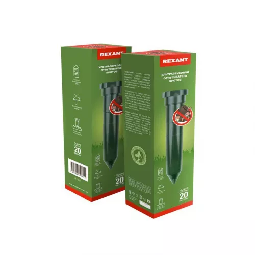 Отпугиватель кротов ультразвуковой R20 Rexant 71-0012 фото 4