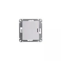 Механизм переключателя 1-кл. СП Glossa 10А IP20 (сх. 6а) 10AX с подсветкой бел. SchE GSL000163