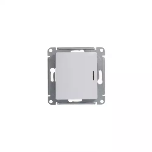 Механизм переключателя 1-кл. СП Glossa 10А IP20 (сх. 6а) 10AX с подсветкой бел. SchE GSL000163
