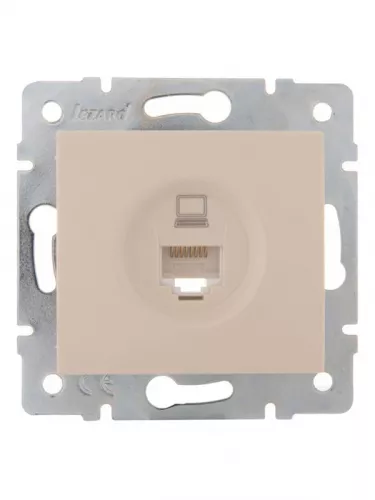 Механизм розетки компьютерн. 1-м СП KARINA RJ45 крем LEZARD 707-0388-139 Механизм розетки компьютерн. 1-м СП KARINA RJ45 крем LEZARD 707-0388-139
