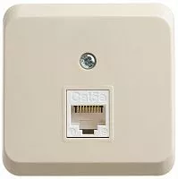 Розетка компьютерная ОП Этюд RJ45 CAT.5E крем. SchE KOMA-001K