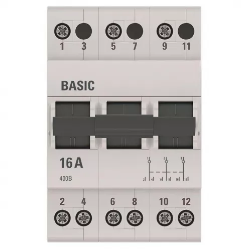 Переключатель трехпозиционный 3п 16А Basic EKF tps-3-16 фото 3