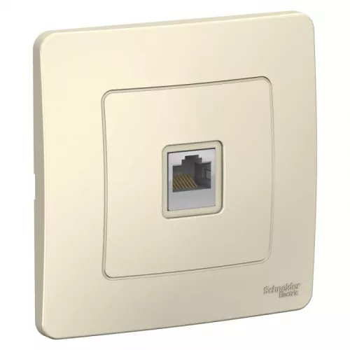 Розетка компьютерная 1-м СП BLANCA RJ45 кат.5e молоч. SchE BLNIS045002 Розетка компьютерная 1-м СП BLANCA RJ45 кат.5e молоч. SchE BLNIS045002