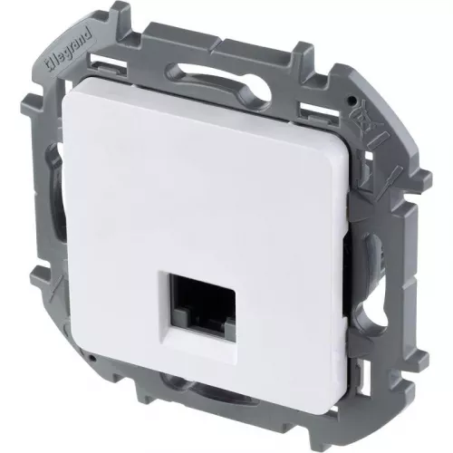 Механизм розетки информационной RJ45 Inspiria CAT.6 UTP бел. Leg 673830 фото 3
