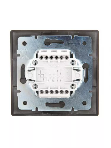 Выключатель 3-кл. 1п СП Мира 10А IP20 со вставкой черн. бархат LEZARD 701-4242-109 фото 4 Выключатель 3-кл. 1п СП Мира 10А IP20 со вставкой черн. бархат LEZARD 701-4242-109 фото 4