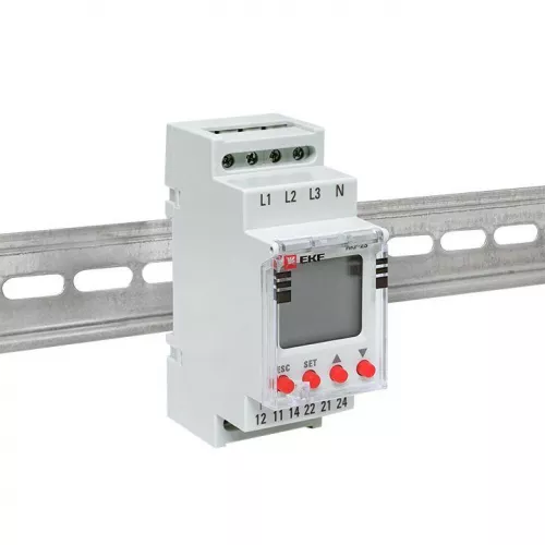 Реле контроля фаз с LCD дисплеем RKF-2S (с нейтралью) EKF rkf-2s фото 8