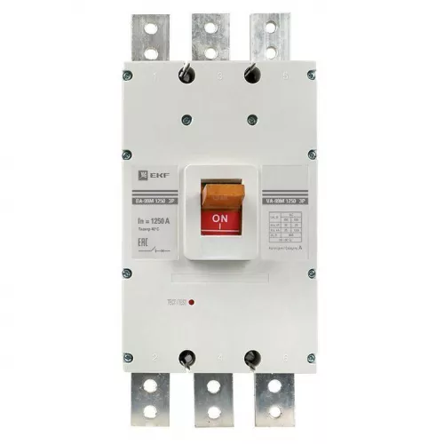 Выключатель автоматический 3п 1250/1250А 35кА ВА-99М PROxima EKF mccb99-1250-1250m фото 4