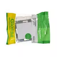 Механизм кнопки нажимного 1-кл. СП Glossa 10А IP20 (сх. 1) 10AX бел. SchE GSL000115