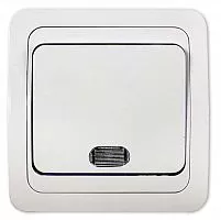 Выключатель 1-кл. СП Classico 10А IP20 с подсветкой 2121 бел. ASD / IN HOME 4680005959853