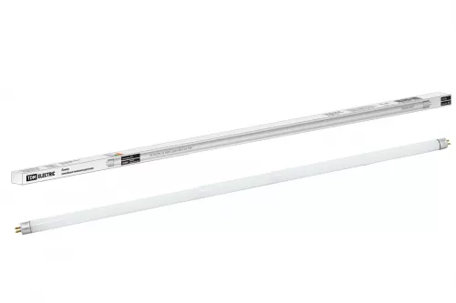 Лампа люминесцентная линейная двухцокольная ЛЛ-16/21Вт, T5/G5, 4000 К, длина 863,2мм TDM