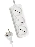 Удлинитель 3х7м 6А IP20 ПВС 2х0.75 Космос YKsm7m-3g(6A)S