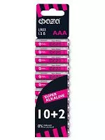 Элемент питания алкалиновый LR03 Super Alkaline SBL-10+2 (уп.12шт) ФАZА 2854612
