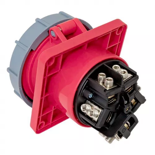 Розетка стационарная внутренняя угловая 4452 3Р+РЕ+N 125А 380В IP67 PROxima EKF ps-4452-125-380 фото 8