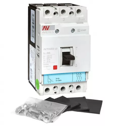 Выключатель автоматический 3п 80А 35кА AV POWER-1/3 TR AVERES EKF mccb-13-80-TR-av фото 2 Выключатель автоматический 3п 80А 35кА AV POWER-1/3 TR AVERES EKF mccb-13-80-TR-av фото 2
