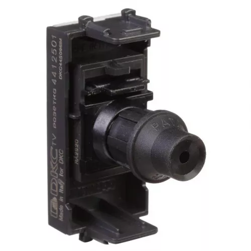 Розетка TV одиночная модульная 1мод. Avanti "Черный матовый" DKC 4412501 фото 7