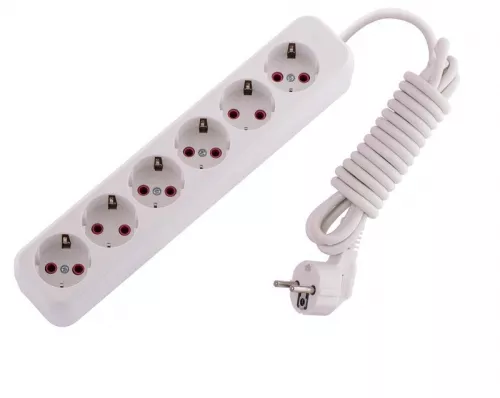 Удлинитель 6х3м с заземл. 16А IP20 LEZARD 720-0603-601