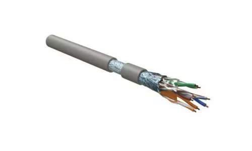 Кабель витая пара F/UTP кат.5e 4х2х24AWG solid LSZH FUTP4-C5E-S24-IN-LSZH-GY-305 сер. (уп.305м) Hyperline 45788 Кабель витая пара F/UTP кат.5e 4х2х24AWG solid LSZH FUTP4-C5E-S24-IN-LSZH-GY-305 сер. (уп.305м) Hyperline 45788