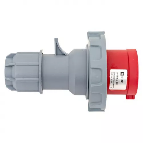 Вилка переносная 0242 3P+PE 32А 380В IP67 PROxima EKF ps-0242-32-380 фото 3