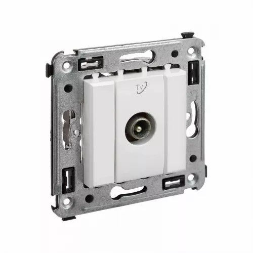 Розетка TV СП проходная Avanti "Белое облако" DKC 4400513 фото 2
