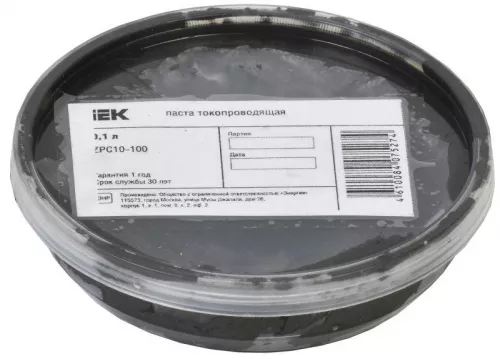 Паста токопроводящая 0.1л IEK ZPC10-100 Паста токопроводящая 0.1л IEK ZPC10-100