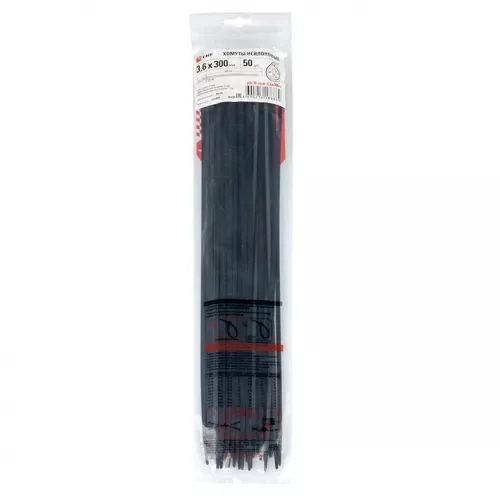 Хомут P6.6 3.6x300 FlexLock стандартный черн. (уп.50шт) PROxima EKF plc-fl-ctsb-3.6x300-r фото 4