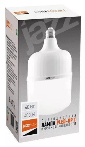 Лампа светодиодная PLED-HP-T120 40Вт 4000К бел. E27 3400лм JazzWay 1038920 фото 2 Лампа светодиодная PLED-HP-T120 40Вт 4000К бел. E27 3400лм JazzWay 1038920 фото 2