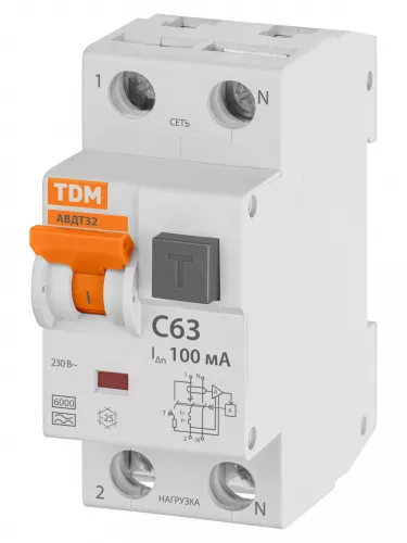 АВДТ 32 C63 100мА TDM фото 2