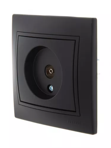 Розетка TV СП Мира проходная черн. бархат LEZARD 701-4242-129 фото 2 Розетка TV СП Мира проходная черн. бархат LEZARD 701-4242-129 фото 2