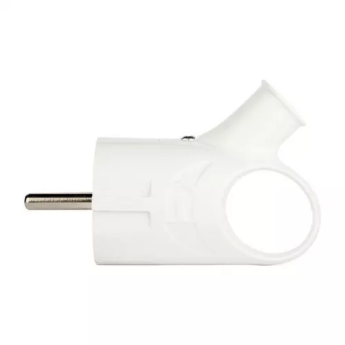 Вилка с кольцом 16А 250В с заземл. бел. EKF AVK16-10 фото 2