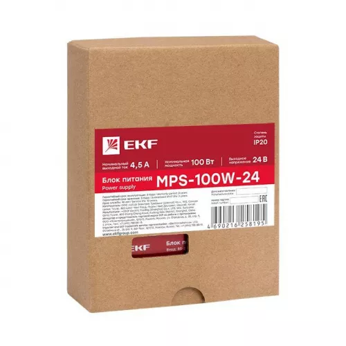 Блок питания 24В MPS-100W-24 PROxima EKF mps-100w-24 фото 7