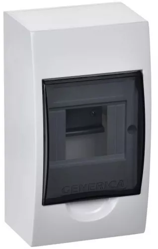 Бокс ЩРН-П-4 мод. навесной пластик IP41 GENERICA IEK MKP12-N-04-41-G