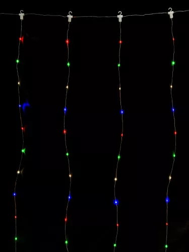 Гирлянда светодиодная "Роса - занавес" 2х2 м, 200LED, многоцветн., ПДУ, USB, IP20, TDM фото 3
