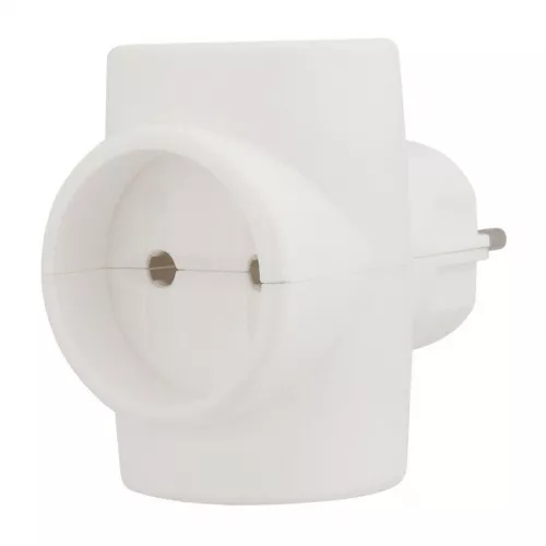 Евротройник электрический без заземл. 220В 6A-10A (инд. упак.) Rexant 11-1068