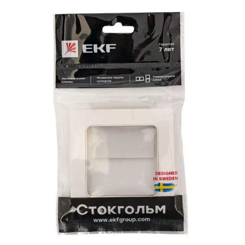 Рамка 1-м Стокгольм бел. PROxima EKF EXM-G-302-10 фото 4