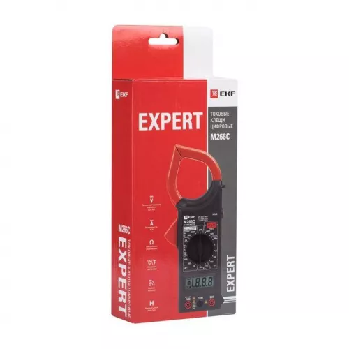 Клещи токовые цифровые M266C Expert EKF In-180702-pc266C фото 2 Клещи токовые цифровые M266C Expert EKF In-180702-pc266C фото 2