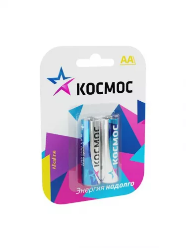 Элемент питания алкалиновый LR LR6 BP-2 (блист.2шт) Космос KOCLR62BL