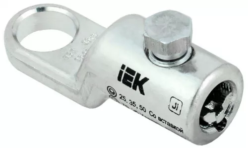Наконечник болтовой луженый НБЛ 25-95-16/1 35кВ IEK UNB11-025-095-01-35 Наконечник болтовой луженый НБЛ 25-95-16/1 35кВ IEK UNB11-025-095-01-35
