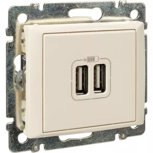 Розетка USB 2-м СП Valena сл. кость Leg 774170 фото 12
