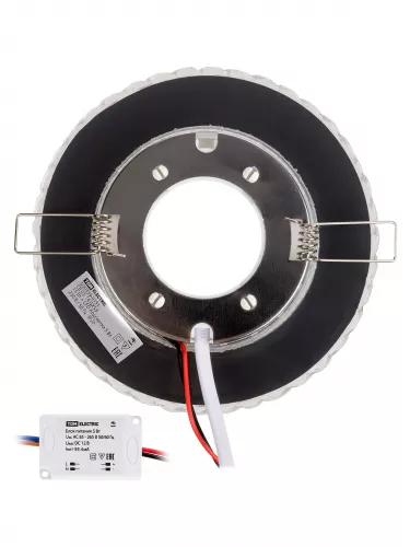 Светильник встраиваемый СВ 03-14 GX53 230В LED подсветка 5 Вт зеркальный/хром TDM фото 6