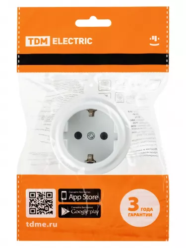 Розетка 2П+З 16А 250В белая «Виви» TDM фото 6