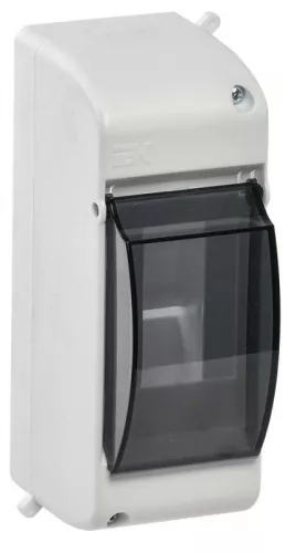 Бокс ОП КМПн 2/2 для 2 авт. выкл. прозр. крышка IP30 IEK MKP42-N-02-30-20