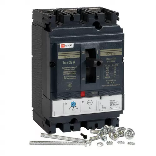 Выключатель автоматический 3п 160/32А 36кА ВА-99C Compact NS PROxima EKF mccb99C-160-32 фото 5