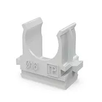 Держатель для труб (клипса) d16мм полистирол Промрукав PR.02716