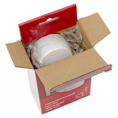 Датчик движения микроволновый MW-704 1200Вт 180гр. до 15м IP65 бел. PROxima EKF dd-mw-704 фото 9